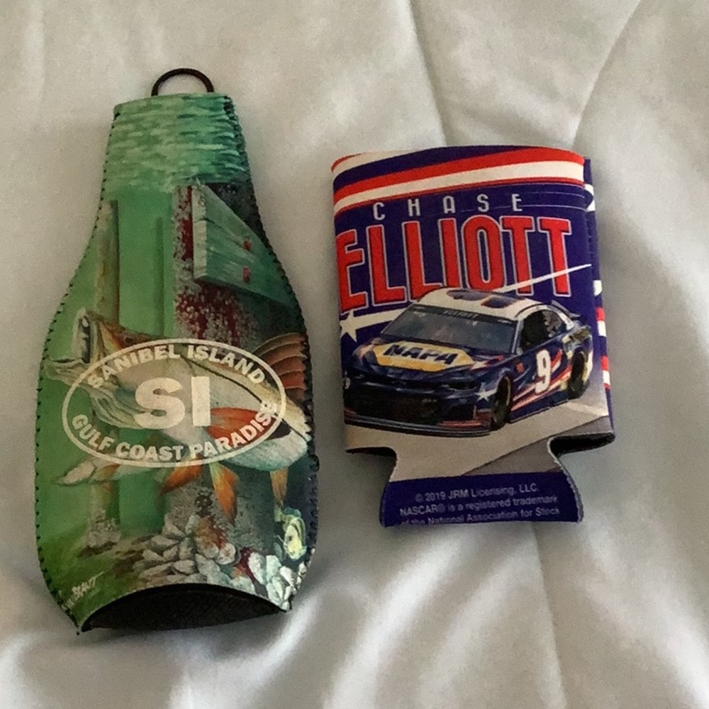 Summer beer or soda covers Sanibel Island, Gulf Coast, Paradise, NASCAR …